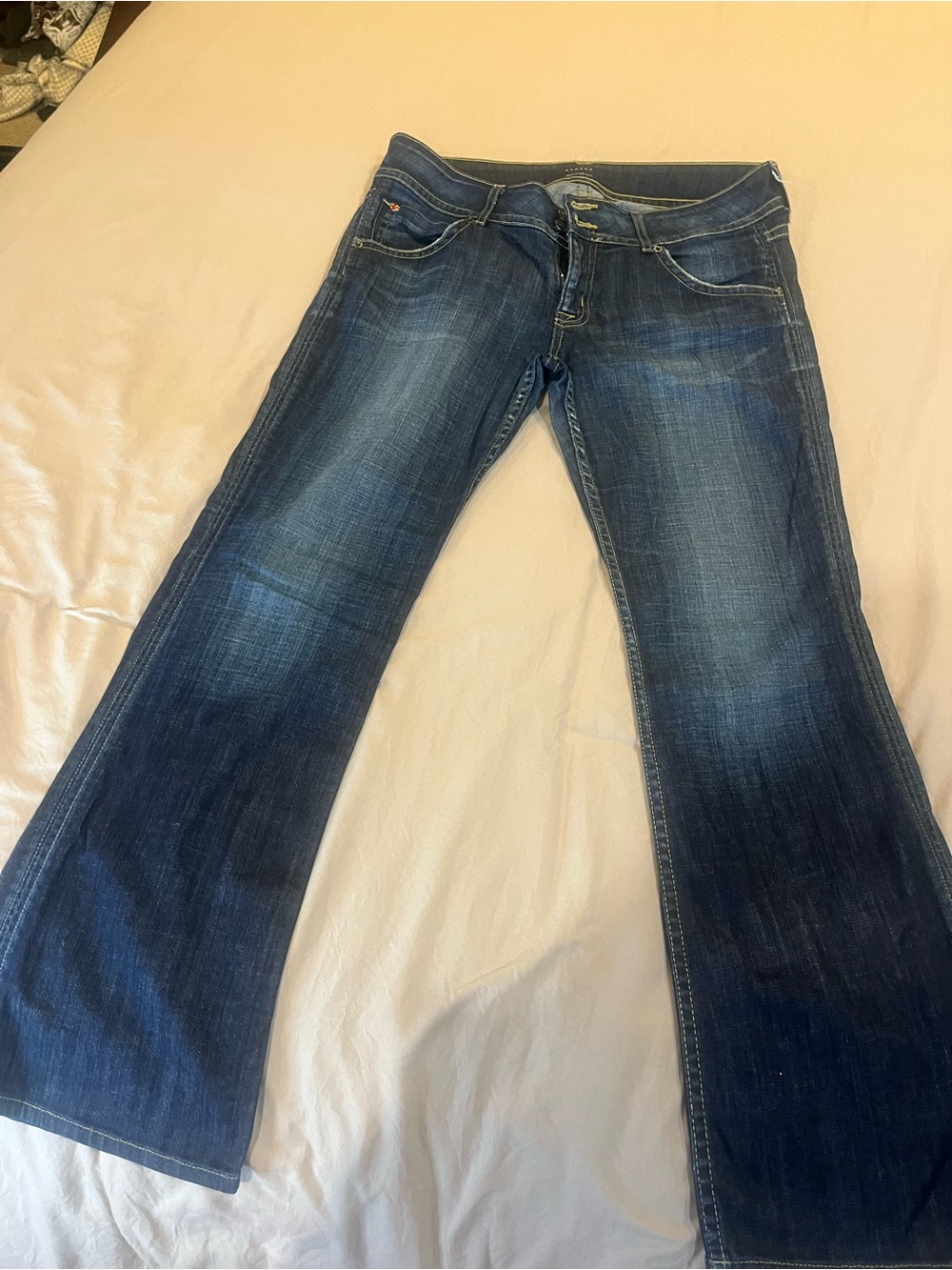 Superdry Women's Dark Blue Flared Jeans